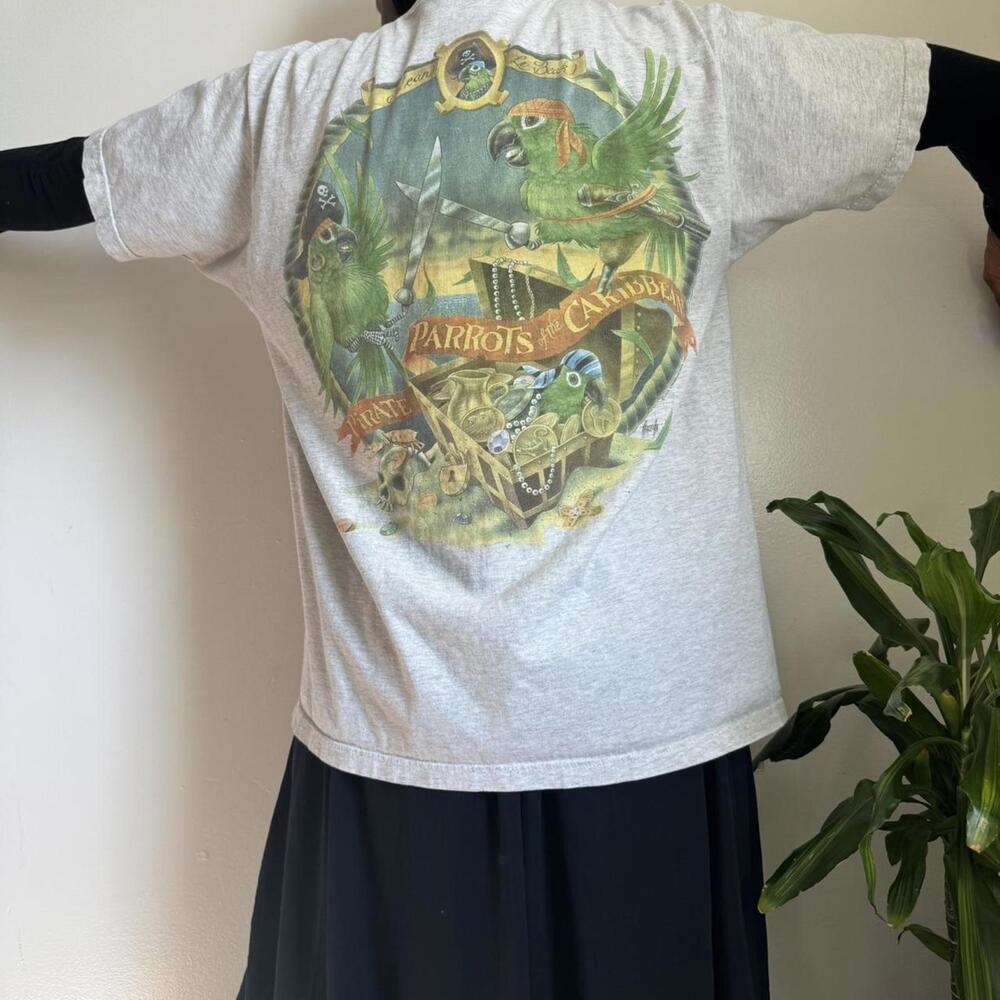 Vintage 90s Parrots of‎ the Caribbean Graphic Tee - XL - Picture 3 of 7